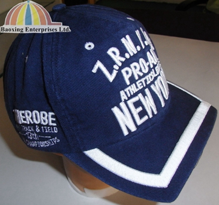 custom retangle peak sports caps