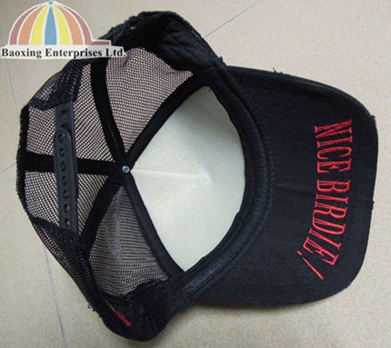 customized frayed peak golf hats