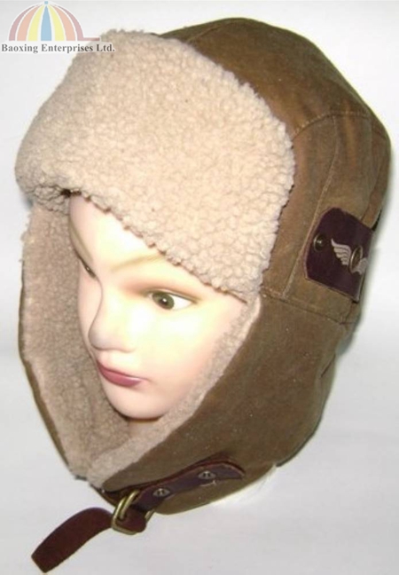 wax cotton mongolian winter hat fuzzy hat