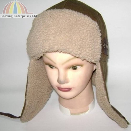 wax cotton mongolian winter hat fuzzy hat