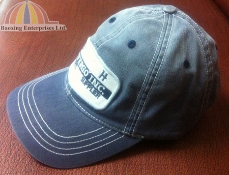 customized applique washed cotton dad hats