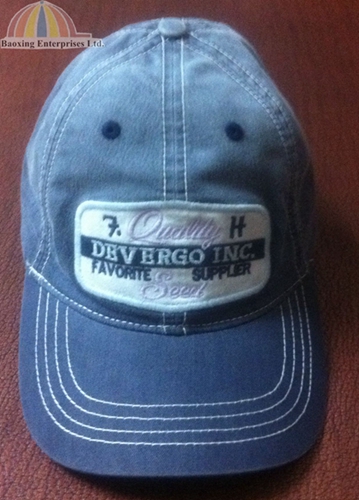 customized applique washed cotton dad hats