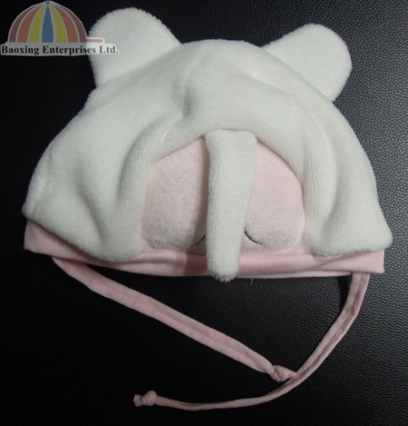 fleece winter animal infant beanie caps