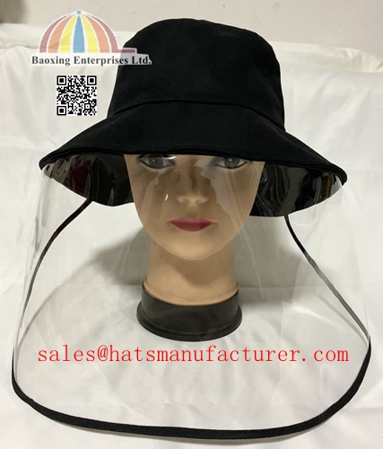 epidemic prevention hat with TPU mask