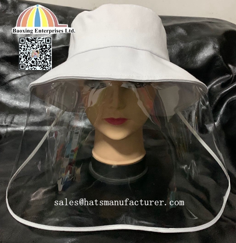 prevention hat with removable TPU mask