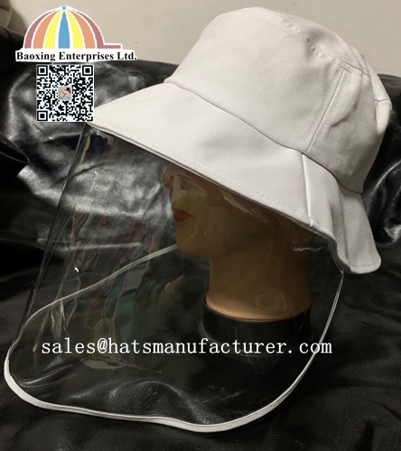 prevention hat with removable TPU mask