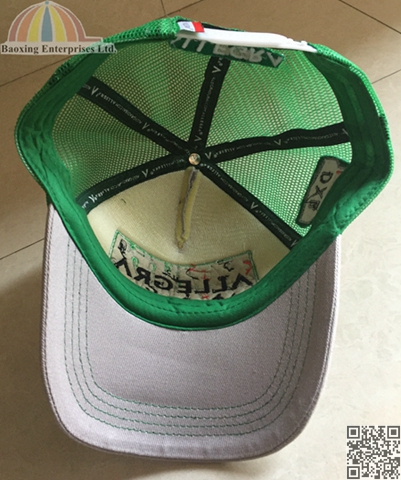 custom logoed raise embroidery trucker cap