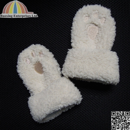 winter infant newborn baby hat mittens