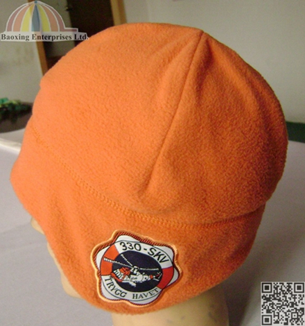 custom polar fleece winter beanie hat