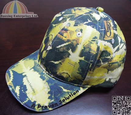 customization camouflage printed baseball cap