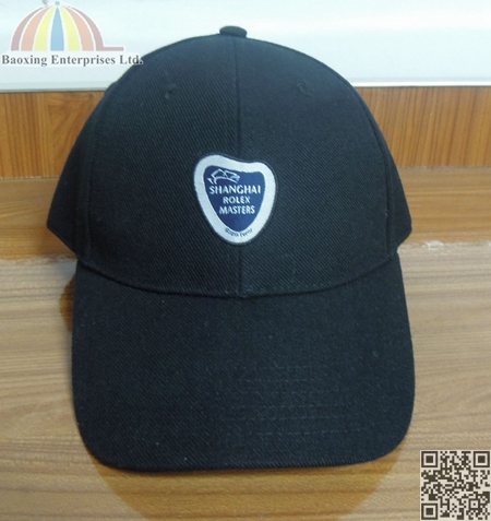 custom woven logo badge cap promot cap