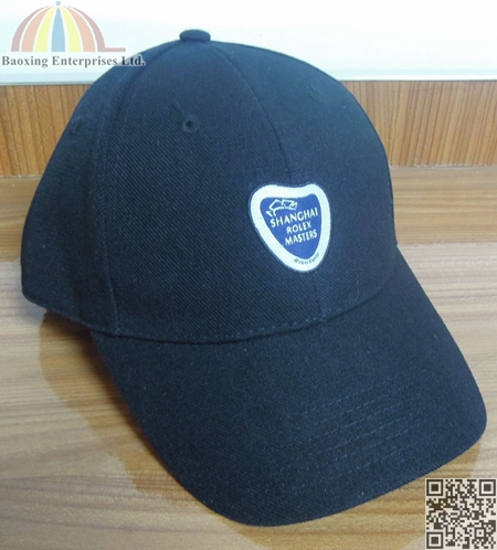 custom woven logo badge cap promot cap