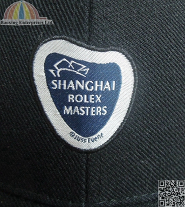 custom woven logo badge cap promot cap
