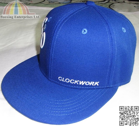 3D flat brim fit baseball cap and hat