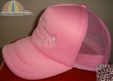 girls outdoor foam hat mesh cap