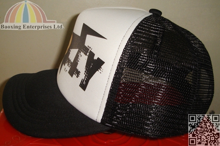 custom OEM printed iron stone trucker cap