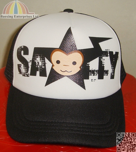 custom OEM printed iron stone trucker cap