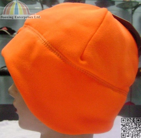 custom micro fleece winter beanie hat
