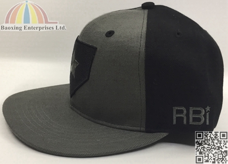 custom hip hop flat peak fitted caps