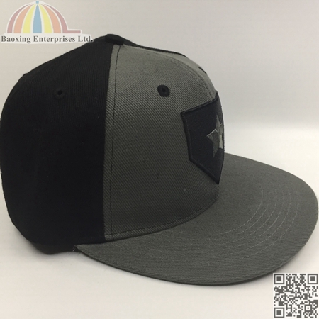 custom hip hop flat peak fitted caps
