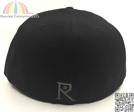 custom hip hop flat peak fitted caps