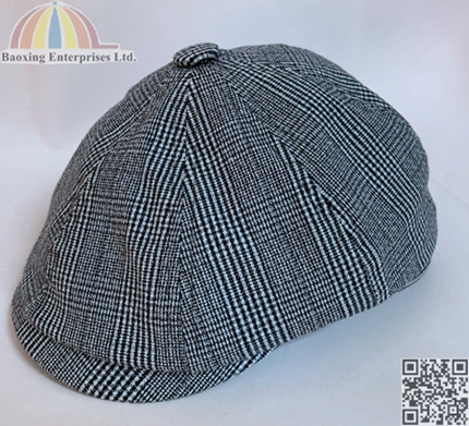 plaid linen gatsby cap ivy cap newsboy flat cap
