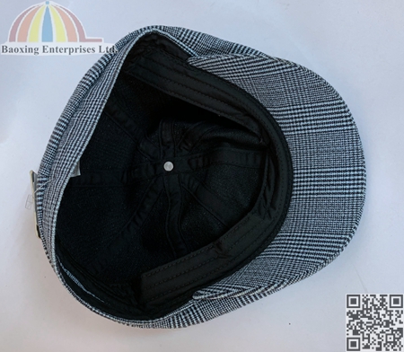 plaid linen gatsby cap ivy cap newsboy flat cap