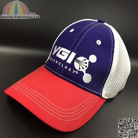 custom cotton mesh flex fitted hat
