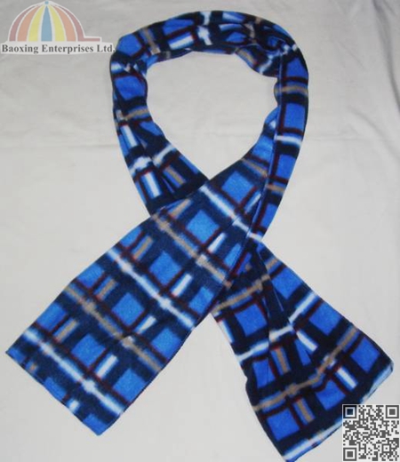 custom plaid polar fleece scarf scarves