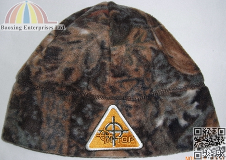 custom printed camouflage winter beanie hat