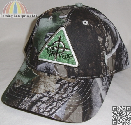 custom woodland camo outdoor sun cap