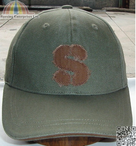 custom applique embroidery flexfit cap hat