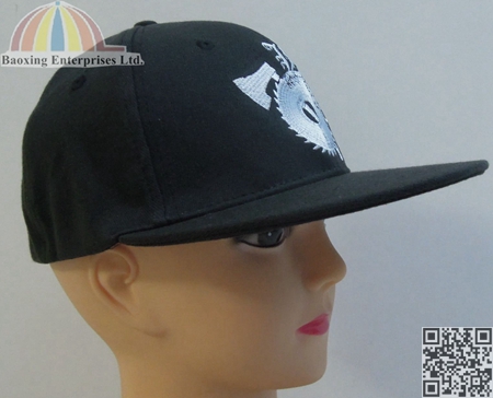 factory directly custom logoed flex fitted cap