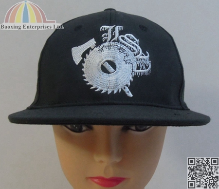 factory directly custom logoed flex fitted cap