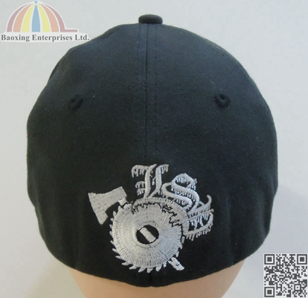 factory directly custom logoed flex fitted cap