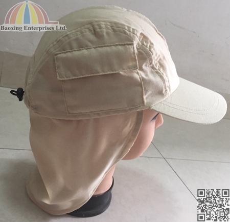 Sun Hat Safari Hike Cap with Neck Flap Cover