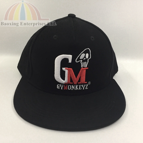 custom embroidered flat brim fitted hat