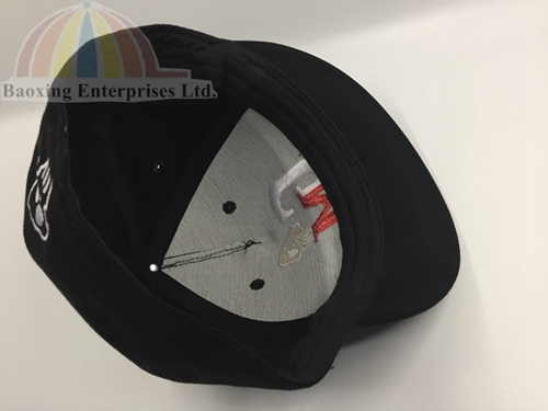 custom embroidered flat brim fitted hat