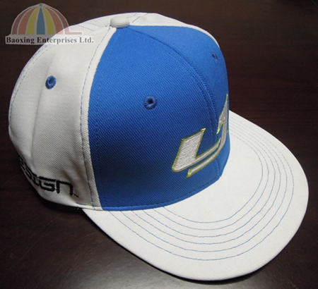 custom embroidery flat visor flex fitted cap