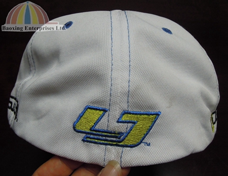 custom embroidery flat visor flex fitted cap