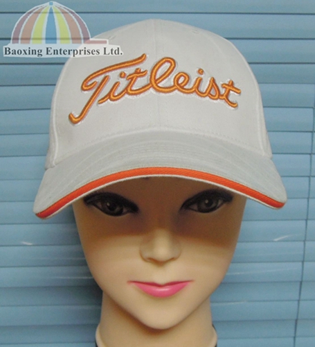 custom 3d embroidery cotton golf cap