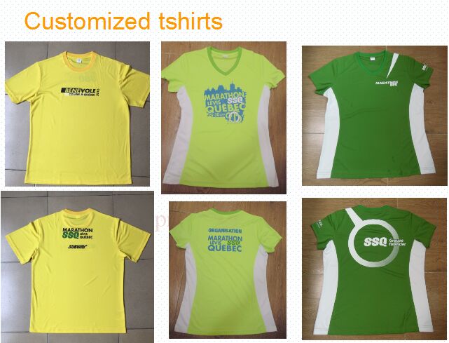 Customized tshirt for marathon running events