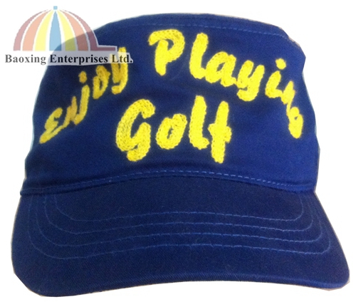 custom hemp twine embroidery golf hat