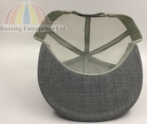 flat visor mesh snapback baseball hat