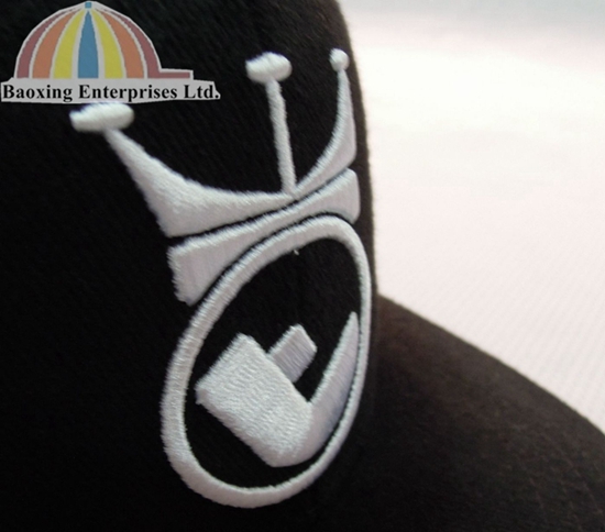 customized logo raise embroidery fitted hat