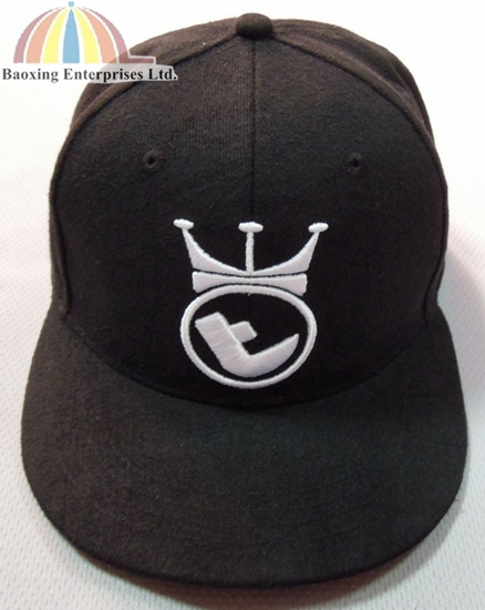 customized logo raise embroidery fitted hat